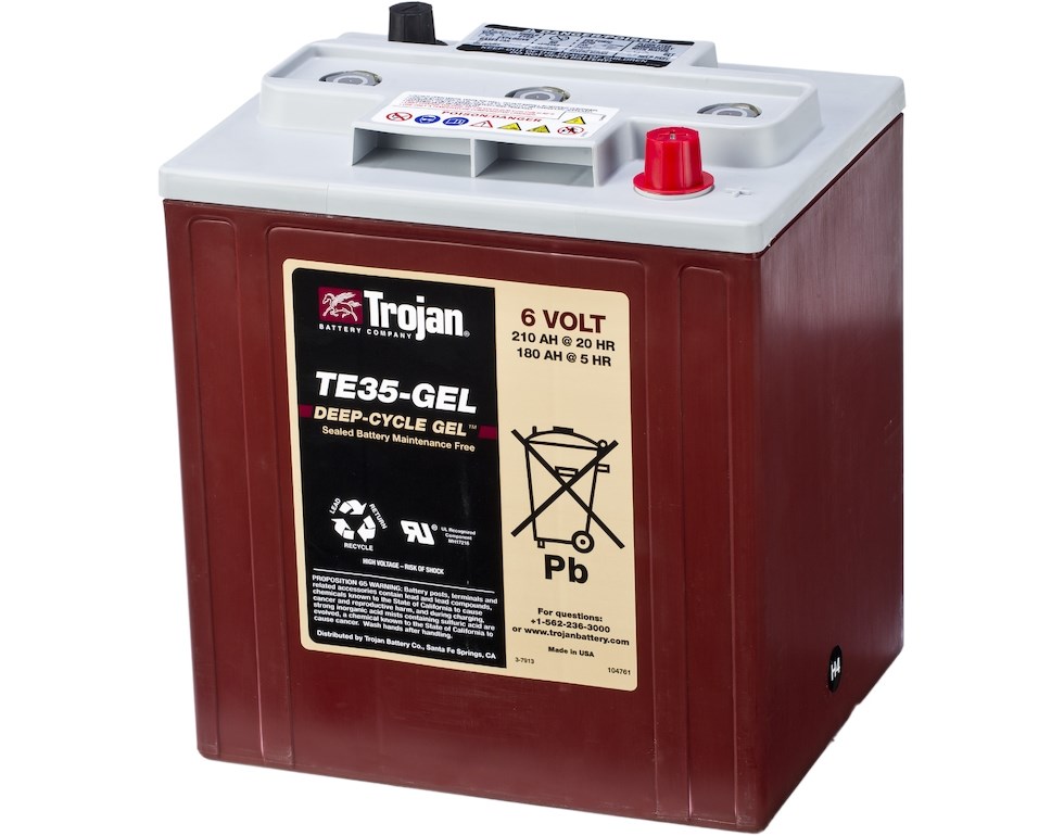 Trojan TE35-GEL - гелевый тяговый аккумулятор | Официальный .