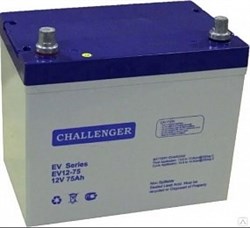 Challenger EV12-75 - AGM - тяговый аккумулятор, 12 В - фото 14510