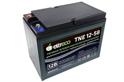 Eltreco TNE12-58 (12V52A/H C3) - гелевый тяговый аккумулятор - фото 14518
